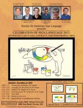 elebration of Sign Language 2015: Revisiting Language, Literacy, & Performing Arts Poster